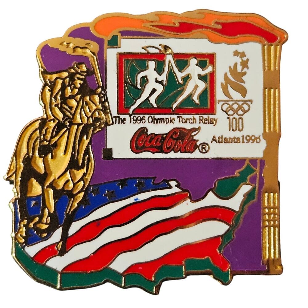 1996 Alanta Olympic Torch Relay Pin 611254